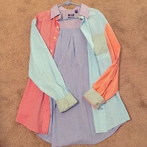 Izod XL multicolored dress button down shirt